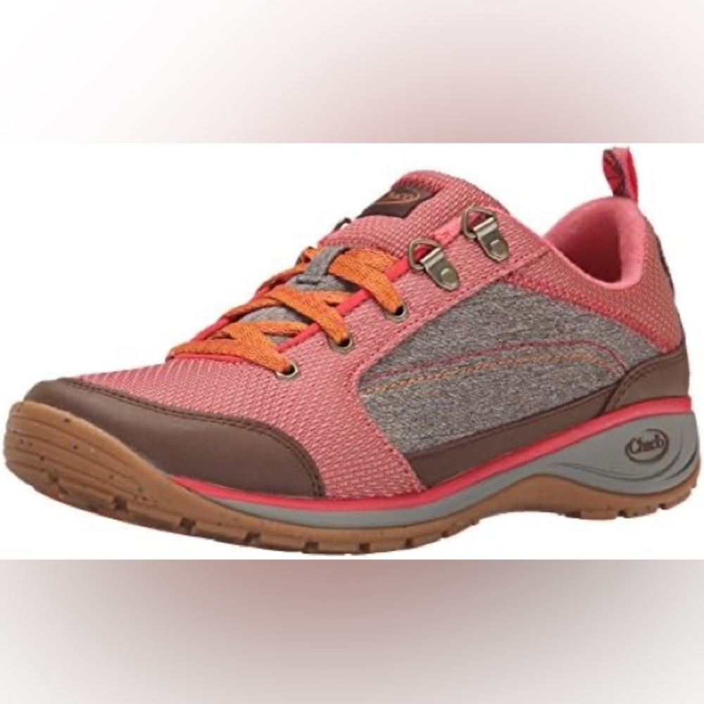 Chaco Kanarra Hiking Trail‎ Casual Lace Up Sneakers Pink Gray Brown Women Sz 10
